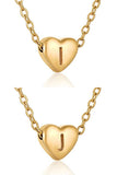 HEART A-Z ALPHABET INITIALS PENDANT NECKLACE
