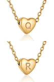 HEART A-Z ALPHABET INITIALS PENDANT NECKLACE