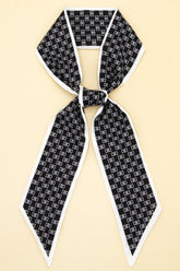 STRIPED PRINT SILK SCARVES