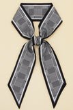 STRIPED PRINT SILK SCARVES