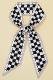 STRIPED PRINT SILK SCARVES