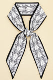 STRIPED PRINT SILK SCARVES