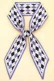 PLAID PRINT SILK SCARVES