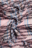 WOMEN WINTER TRIANGULAR PLAID SHAWL SCARF WITH WARM TASSELS