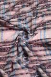 PLAID PATTERN RAW TRIM TRIANGULAR SCARF
