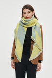 WOMEN FALL WINTER SCARF CLASSIC TASSEL PLAID SCARF