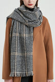 RETRO PLAID HOUNDSTOOTH WARM SCARF