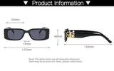 WIDE FRAME SQUARE SUNGLASSES