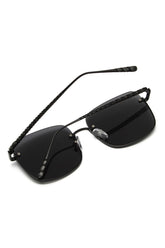 HALF FRAME SQUARE FASHION SUNGLASSES