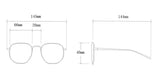 SQUARE FRAME FASHION GLASSES