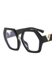 WOMEN GEOMETRIC FRAME EYEGLASSES