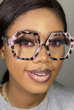 WOMEN GEOMETRIC FRAME EYEGLASSES