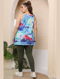 WOMEN PLUS SIZE ELASTIC WAIST LONG PANTS