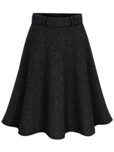 MIDI LENGTH GATHERED WARM SKIRT - Doublju