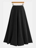 MIDI LENGTH HIGH WAIST CASUAL SKIRT - Doublju