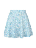SUMMER HIGH WAISTED CHIFFON FLORAL MINI SKIRT - Doublju