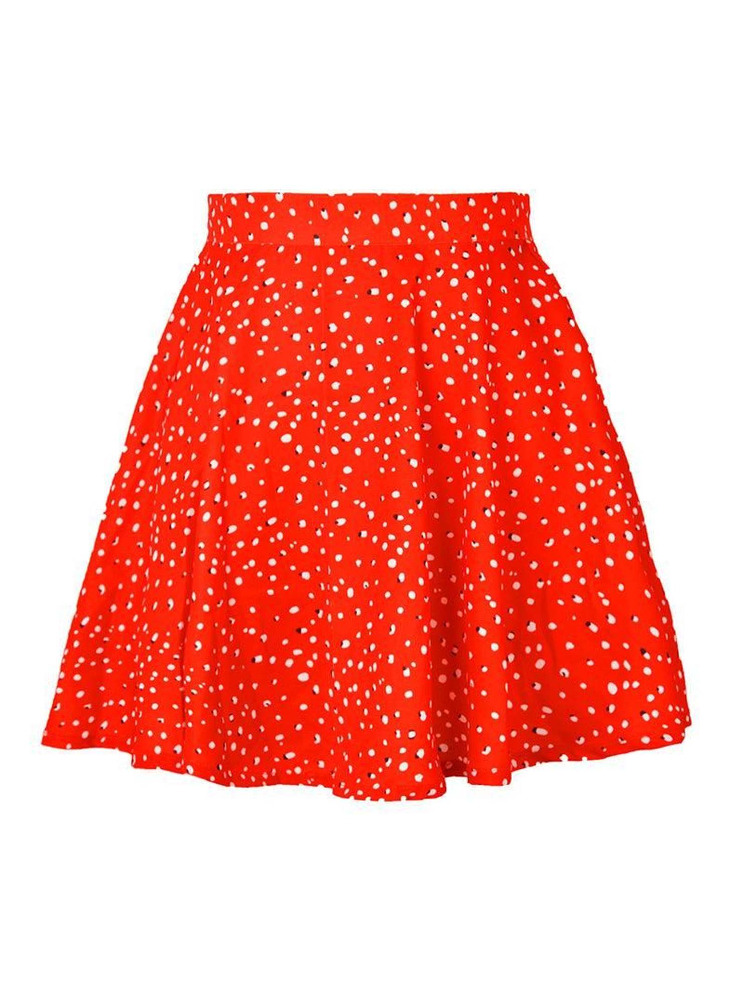 SUMMER HIGH WAISTED CHIFFON FLORAL MINI SKIRT - Doublju