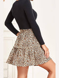 FLORAL A LINE SHORT PRINTING SKIRT FOR WOMEN - Doublju