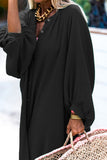 WOMEN LOOSE FIT OVERSIZED BUTTON DOWN MAXI DRESS