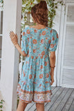SUMMER PRINT SMALL FRESH HOLIDAY DRESS - Doublju