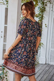 SUMMER PRINT SMALL FRESH HOLIDAY DRESS - Doublju