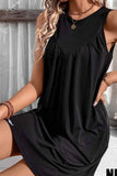 CASUAL SLEEVELESS SHORT DRESS - Doublju