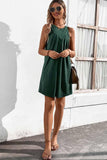 CASUAL SLEEVELESS SHORT DRESS - Doublju