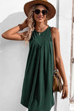 CASUAL SLEEVELESS SHORT DRESS - Doublju