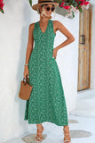 CUT OUT BACK DETAILED PATTERNED WOMEN DRESS - Doublju