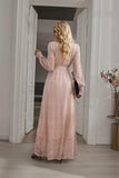 SLIT DRESS WITH SEQUIN - Doublju
