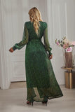 SLIT DRESS WITH SEQUIN - Doublju