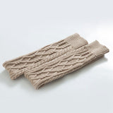 BASIC CABLE KNIT WINTER WARM KNEE HIGH SOCKS