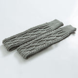BASIC CABLE KNIT WINTER WARM KNEE HIGH SOCKS
