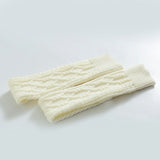 BASIC CABLE KNIT WINTER WARM KNEE HIGH SOCKS
