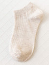 SOLID COLOR BREATHABLE COTTON SOCKS