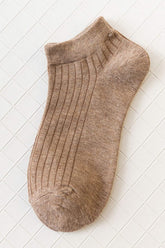 SOLID COLOR BREATHABLE COTTON SOCKS