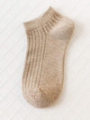 SOLID COLOR BREATHABLE COTTON SOCKS