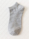 SOLID COLOR BREATHABLE COTTON SOCKS