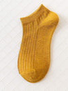 SOLID COLOR BREATHABLE COTTON SOCKS