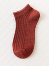 SOLID COLOR BREATHABLE COTTON SOCKS