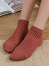 SOLID COLOR BREATHABLE COTTON SOCKS
