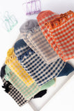 WOMEN’S FRILL CHECK PLAID PATTERN ANKLE SOCKS