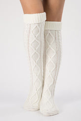 LOZENGE PATTERN KNIT SOCKS