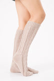 TRENDY WINTER FASHION KNEE HIGH WARM KNIT SOCKS