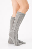 TRENDY WINTER FASHION KNEE HIGH WARM KNIT SOCKS