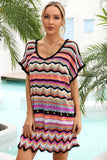 MULTI PATTERNED BEACH SWIMWEAR COVER UP - Doublju