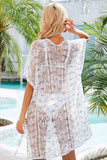 PATTERNED KNIT SWIM COVER UP - Doublju