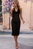 COLLARED DRESS STYLE KNIT COVER UP - Doublju
