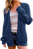 WOMENS KNITTED OPEN FRONT CARDIGAN - Doublju