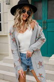 WOMENS OPEN FRONT KNITTED CARDIGAN - Doublju